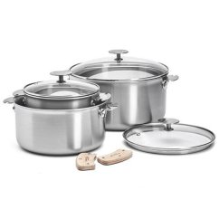 Set of saucepans with lids de Buyer Loqy 3661.03
