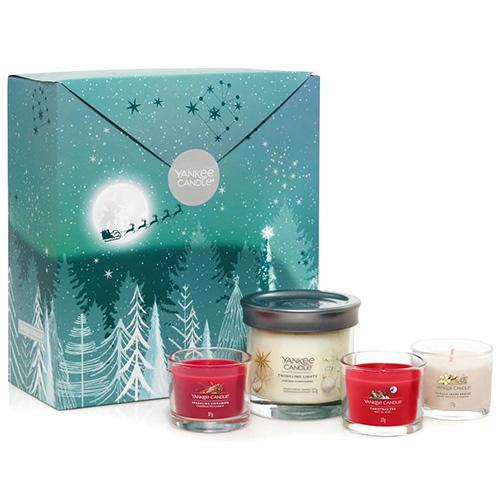 Svíčky Yankee Candle 1x Tumbler, 3x votivní, Bright Lights