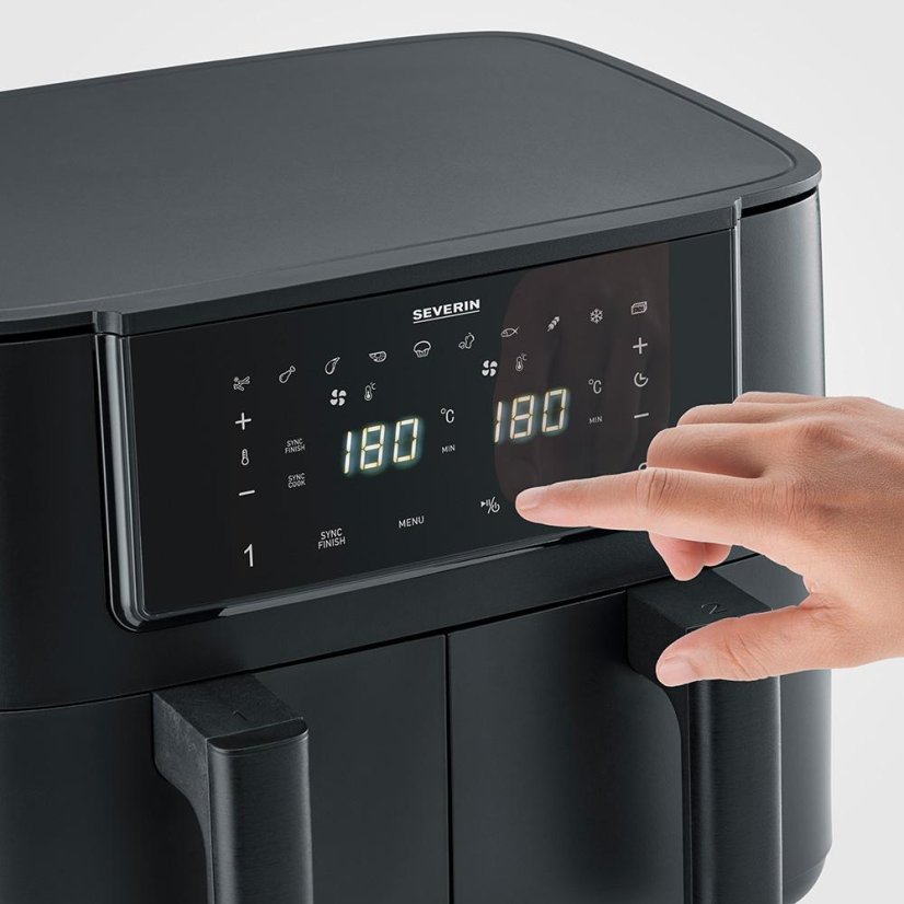 Severin FryLight "Dual" FR 2463 black hot air fryer
