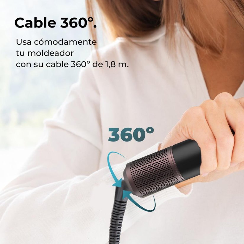 Lockenstab Cecotec CermicCare AirGlam Lockenstab 8in1 Black 3464