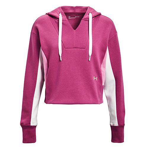 Damen-Sweatshirt Under Armour Rival Fleece EMB Hoodie - Farbe: Rosa, Größe: M