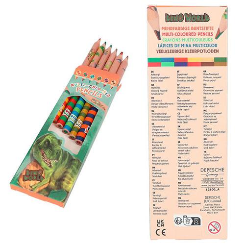 Sada dvojfarebných pasteliek Dino World