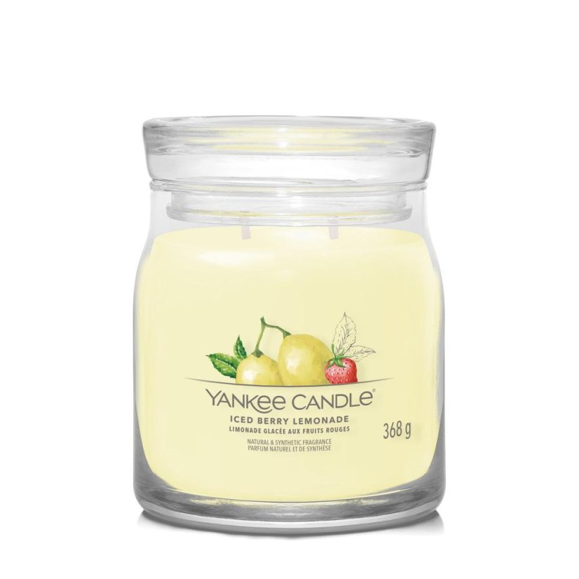 Yankee candle Signature Kerze mittelgroß, Iced Berry Lemonade