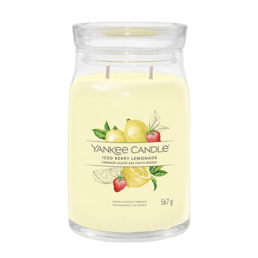 Yankee candle Signature Kerze groß, Iced Berry Lemonade