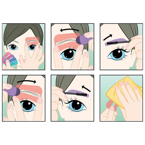 Top Model Lila eyebrow cosmetic set, Janet