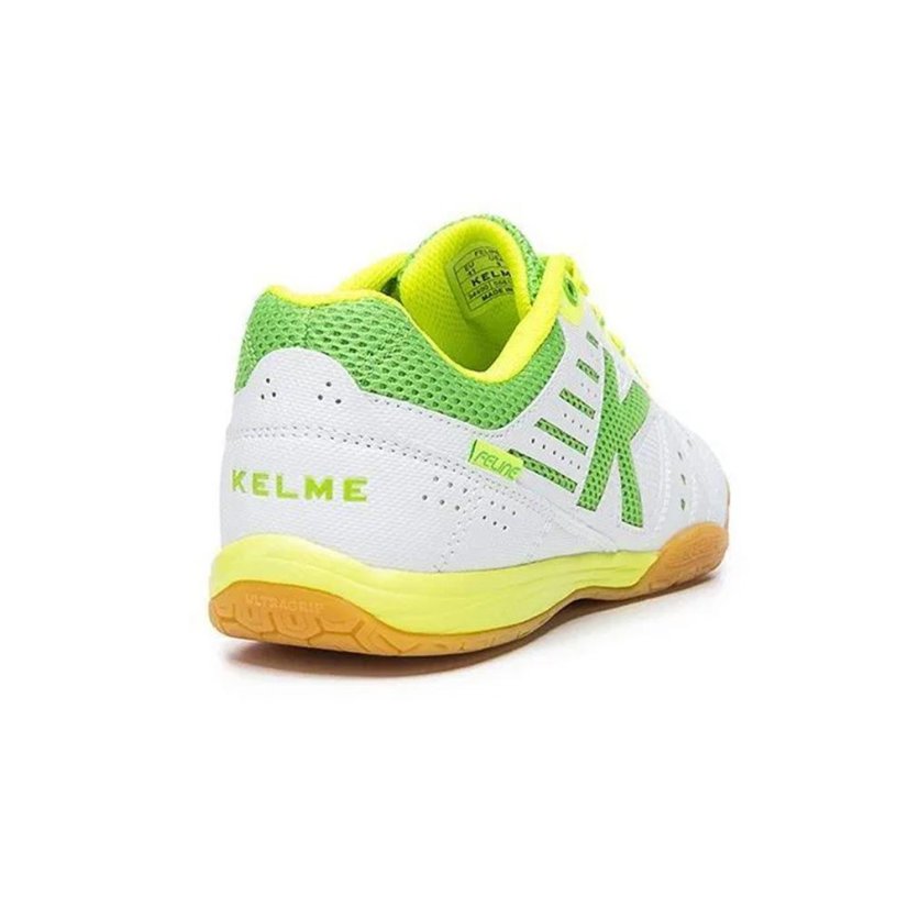 Sálová obuv Kelme Feline 6.0 - Barva: Bílá/zelená, Velikost: 38