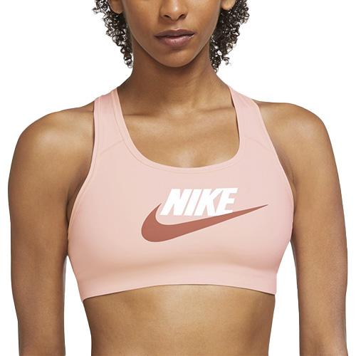 Športová podprsenka Nike Dri-FIT Swoosh - Farba: Ružová, Veľkosť: XS