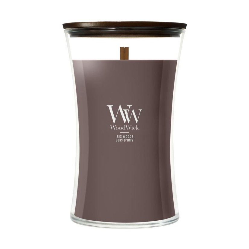 WoodWick Large Candle, Iris Woods