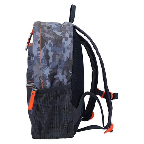 Dino World children's backpack with carabiner and dinosaur pendant
