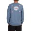 Pánská mikina Hurley Bengal Crewneck - Barva: Modrá, Velikost: S