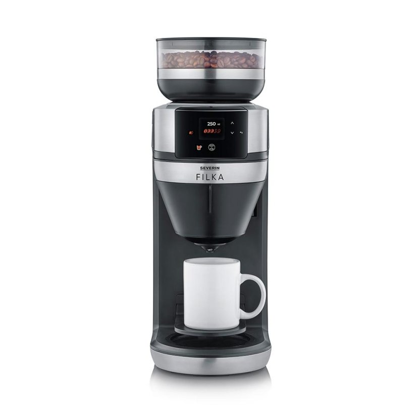 Kaffeemaschine Severin Filka KA 4852 schwarz-silber