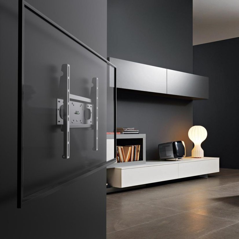 Feste TV-Halterung (Wand/Trockenbau)  Meliconi 480876 Extra 400F CG schwarz
