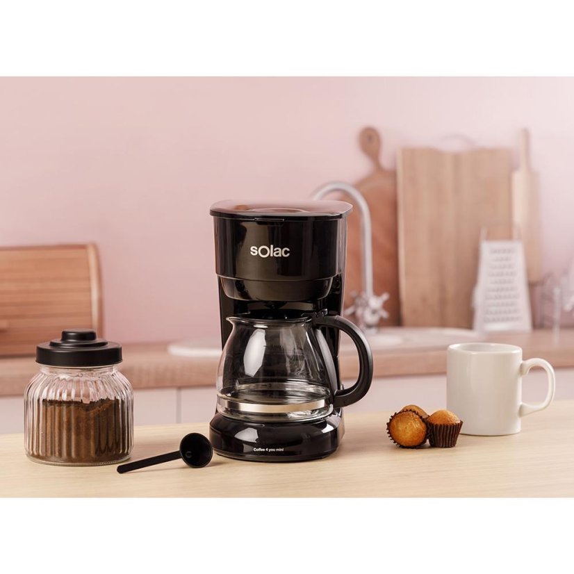 Solac Coffee 4 You Mini CF4037 kávéfőző, fekete