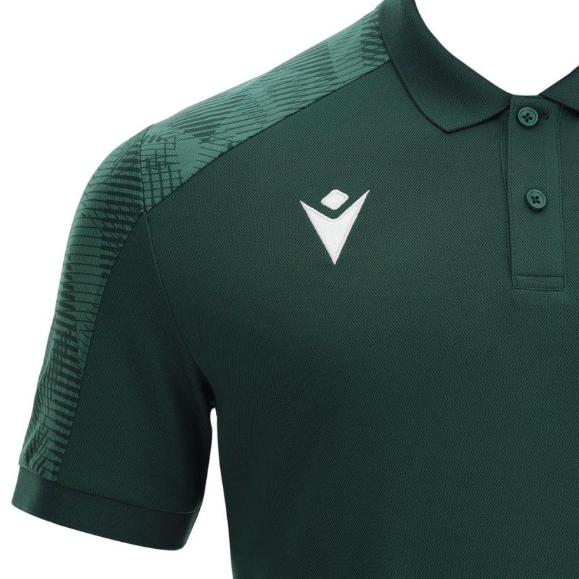 Macron Rock polo shirt - Color: Green, Size: M