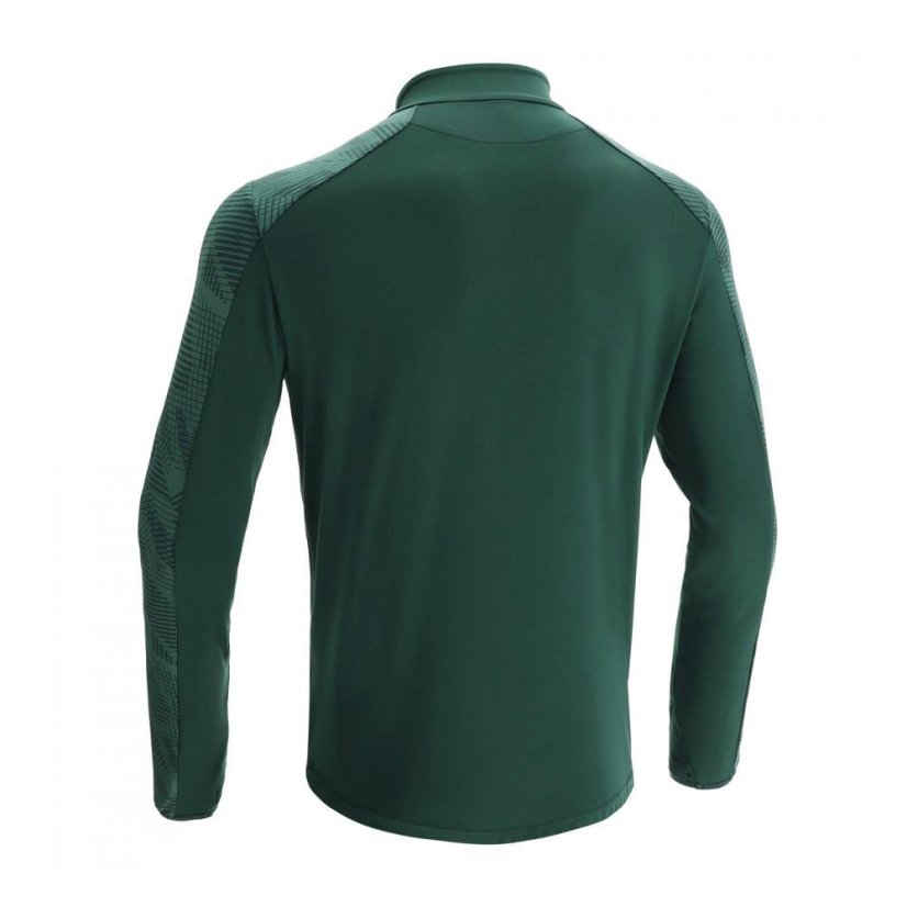 Tričko Macron Naryn 1/4 ZIP - Farba: Fľašová zelená, Veľkosť: M