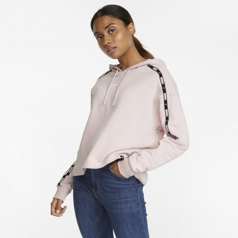 Damen-Sweatshirt Puma Power Tape Cropped - Farbe: Schwarz, Größe: S