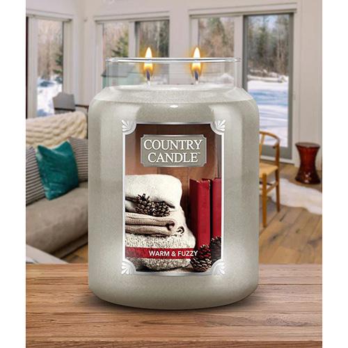 Świeca Country Candle duża, Warm & Fuzzy