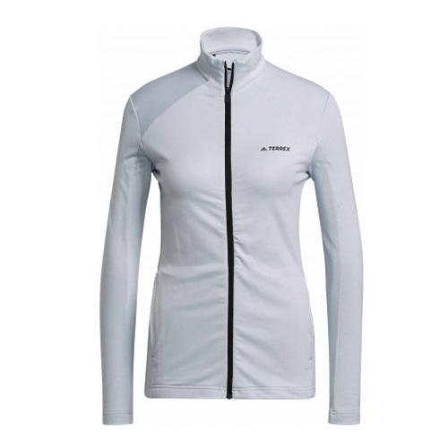 Women's Adidas Terrex Multi FZ Sweatshirt - Color: Gray, Size: S