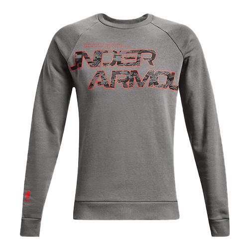 Pánska mikina Under Armour Rival Fleece Camo Script - Farba: Sivá, Veľkosť: M