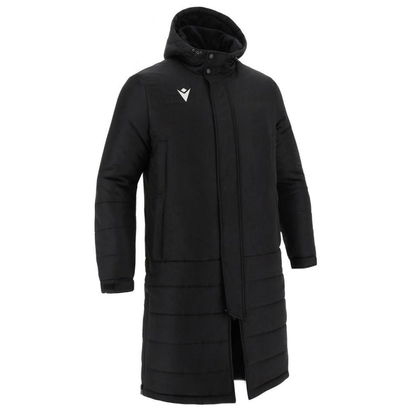Jacke Macron Turvey Long Bench - Farbe: Schwarz, Größe: L