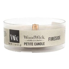 Svíčka WoodWick Petite, Fireside