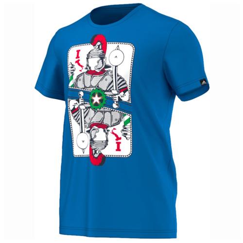 Pánske tričko Adidas Italy Card - Farba: Biela, Veľkosť: L