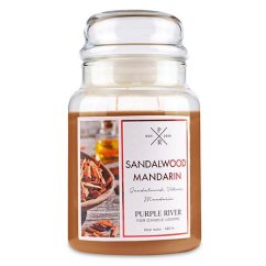 Svíčka Purple River velká, Sandalwood Mandarin