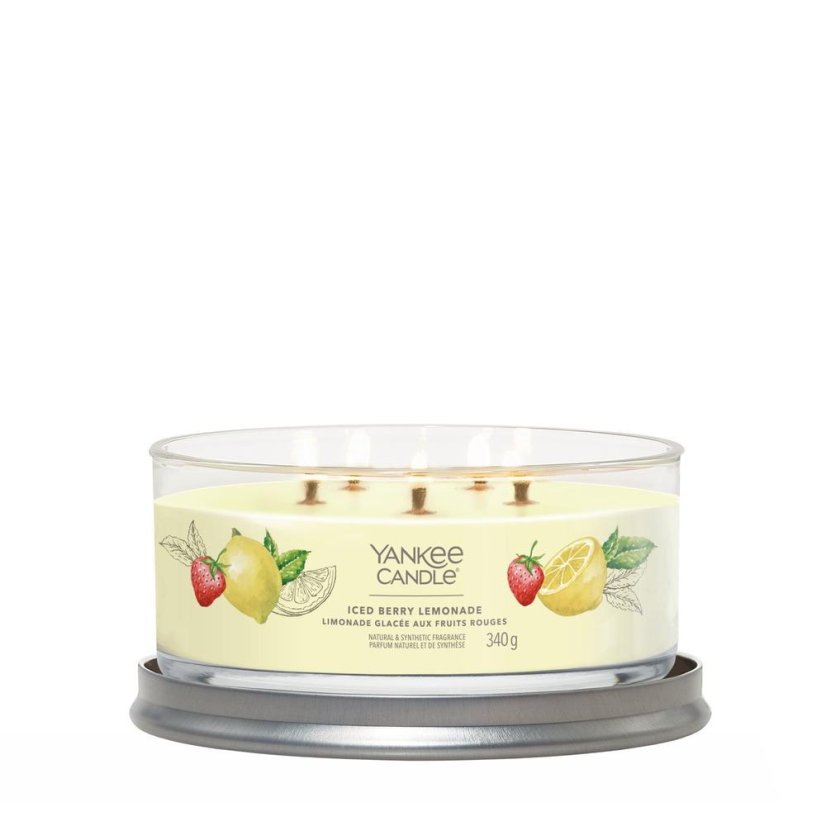 Yankee candle Signature Tumbler Kerze, mittelgroß, Iced Berry Lemonade