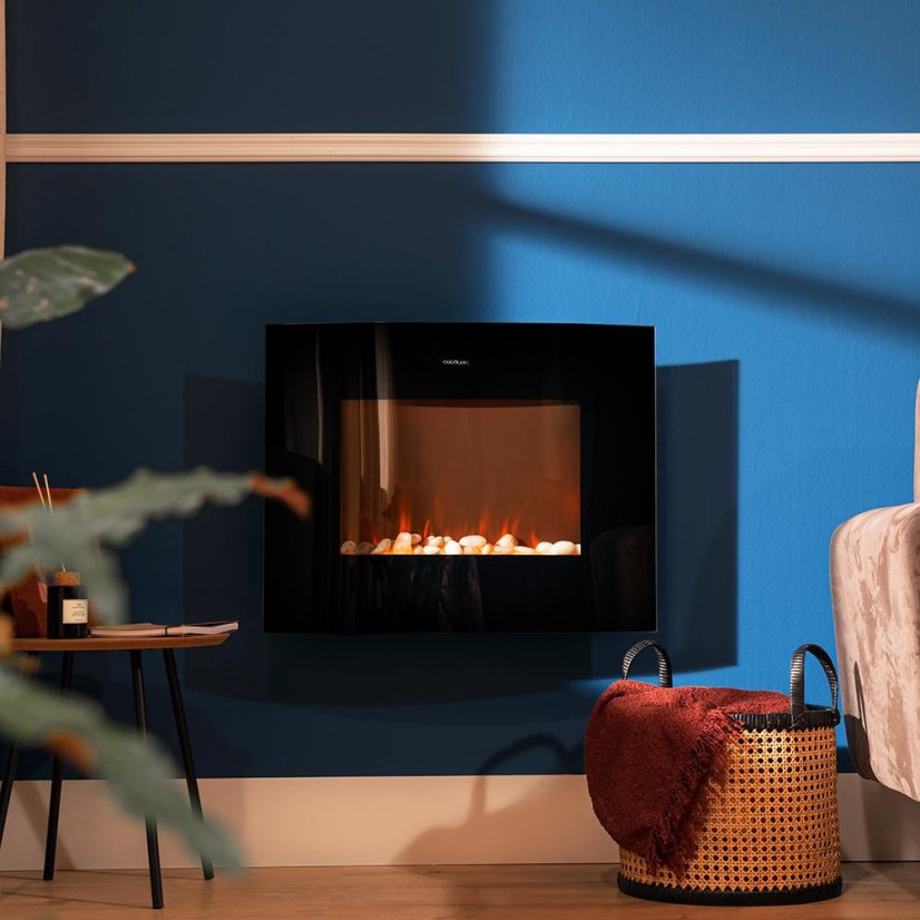 Elektrický krb Cecotec ReadyWarm 2650 Curved Flames Connected 5814 černý