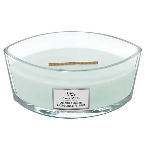 WoodWick Boat Candle, Sagewood & Seagrass