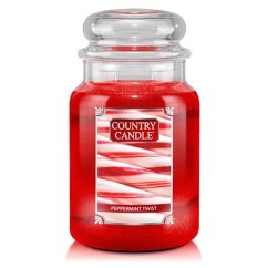 Country Candle large, Peppermint Twist