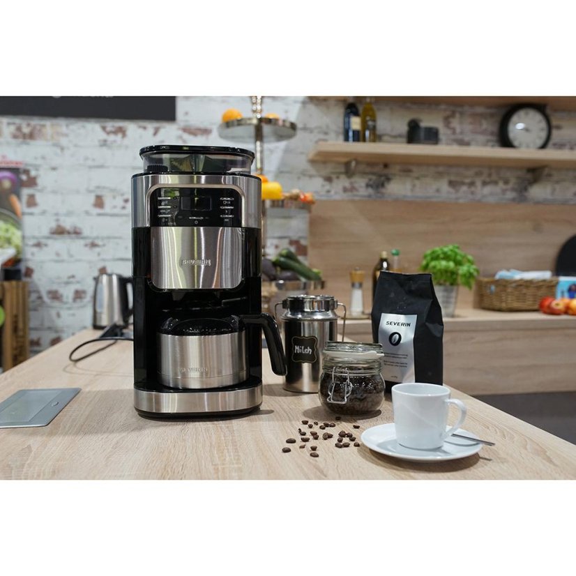 Severin KA 4810 automatic coffee maker with grinder, black
