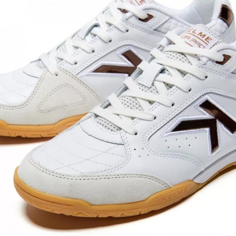 Hallenschuhe Kelme Liga Pro - Farbe: Weiß, Größe: 40