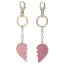 Prívesok s karabínkou v tvare srdca Top Model Best Friends, ružová
