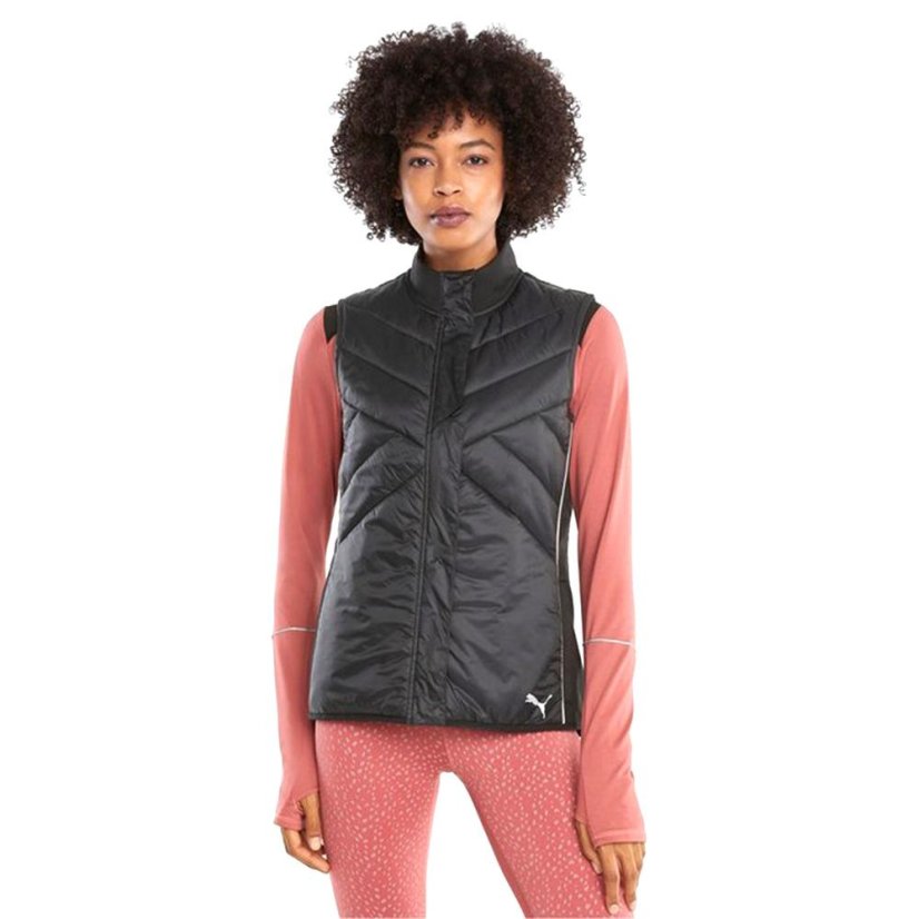 Puma Run Elevated Padded Women's Running Vest - Color: Black, Size: XS
