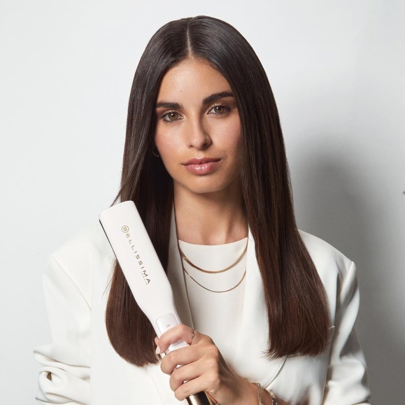 Bellissima STEAMELIXIR 11808 white and gold hair straightener