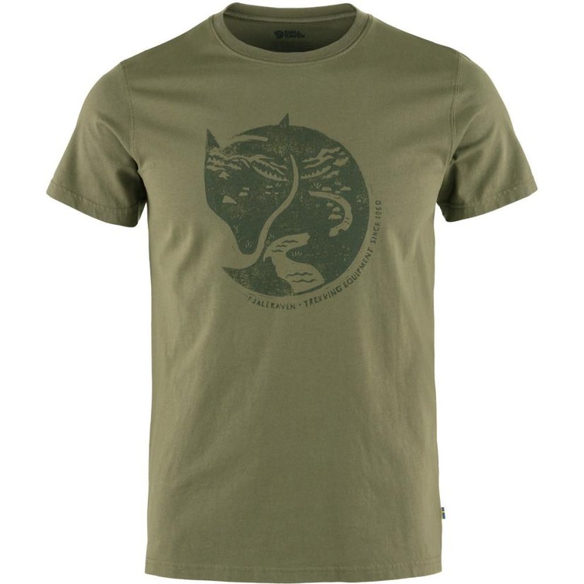 Pánské tričko Fjällräven Arctic Fox T-shirt M - Farba: Sivá, Veľkosť: XS