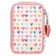 Two-tier pencil case with Top Model Heart to Heart Candy & Lexy accessories