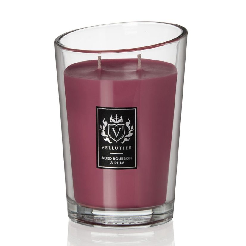 Große Kerze von Vellutier, Aged Bourbon & Plum