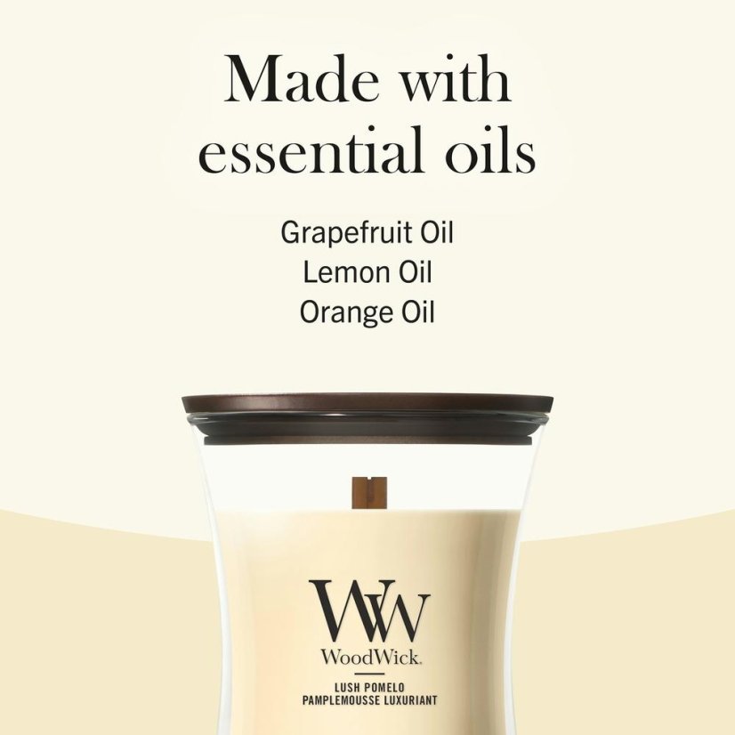 WoodWick Medium Candle, Lush Pomelo