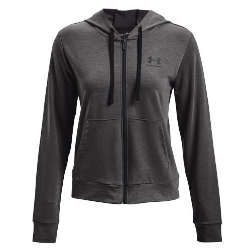Dámská mikina Under Armour Rival Terry FZ Hoodie - Barva: Tyrkysová, Velikost: M