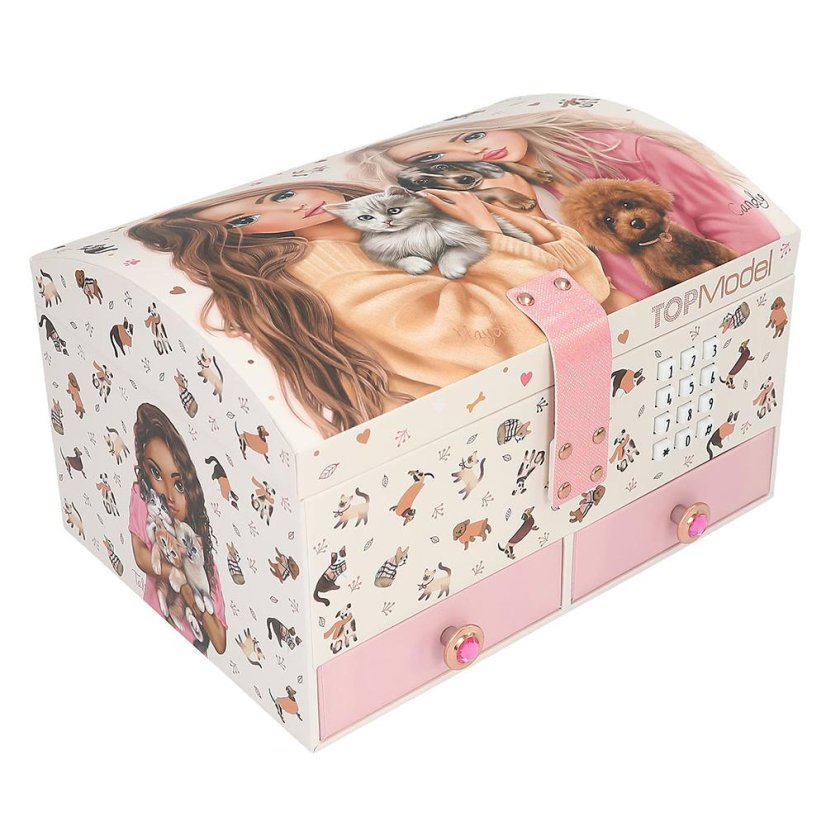 Schmuckkästchen mit Schloss und Melodie Top Model Fur Ever Friends Hayden & Candy