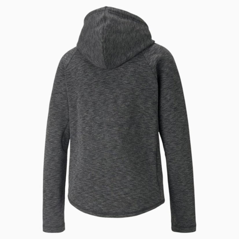 Damen-Sweatshirt Puma EvoStripe Full-Zip Hoodie - Farbe: Grau, Größe: XS
