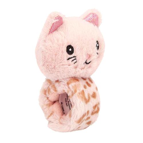 Princess Mimi Cat Pink Brown plush bracelet