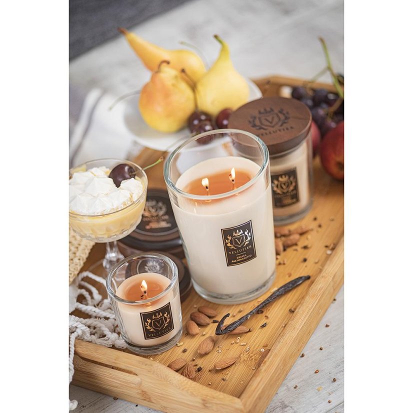 Kerze Vellutier klein, Crema All’Amaretto