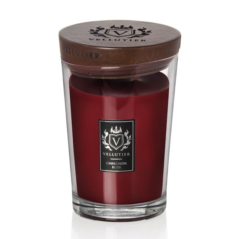 Große Kerze von Vellutier, Cinnamon Bliss