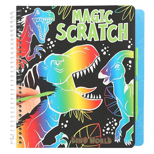 Scratch pad with Dino World Magic Scratch scratcher
