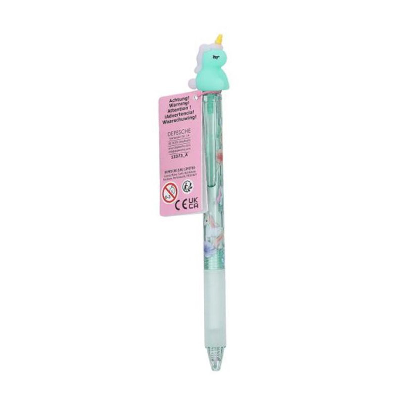Radierbarer Gelstift Ylvi mit Einhorn Green