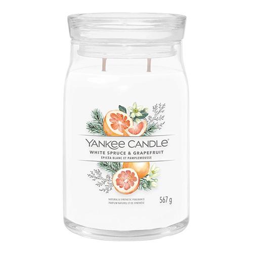 Yankee candle Signature Kerze, groß, White Spruce & Grapefruit