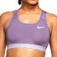 Sportovní podprsenka Nike Dri-FIT Swoosh Band Non-Padded Sports Bra - Barva: Fialová, Velikost: L